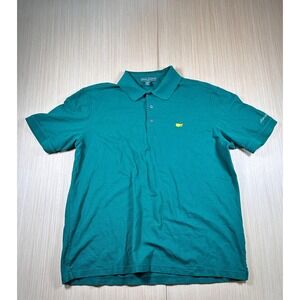 Masters Collection‎ Polo Shirt Mens XL Green Pima Cotton Logo Golf Performance